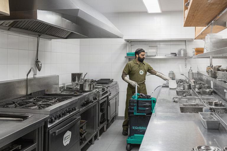Limpieza profunda de cocina de restaurante en Buenos Aires
